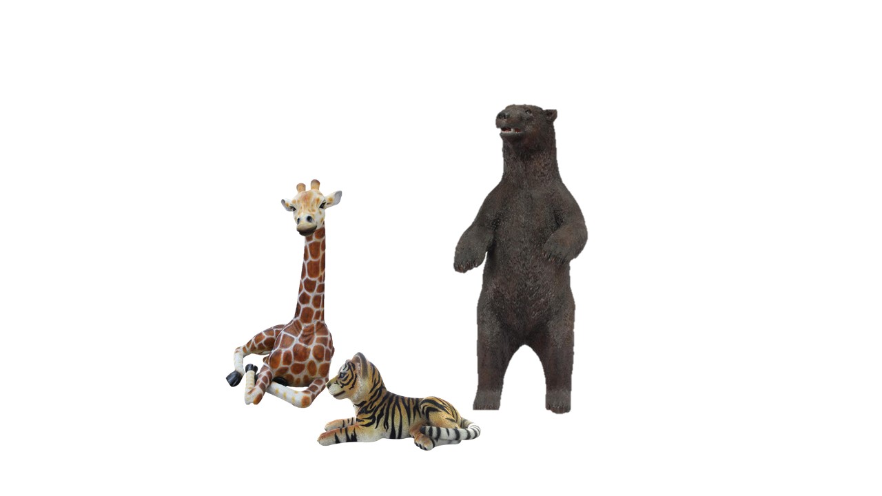 Animal Package (Bear + Giraffe + Tiger)