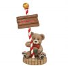 Teddy Bear With  Merry Christmas  Sign