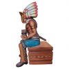 Tobacco Indian Sitting on Cigar Box