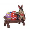 Easter Egg Bench With Easter Bunny