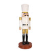 Nutcracker Wood Carved 275 cm (White and Gold)