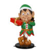 Green Santa Elf with Gift – Rental