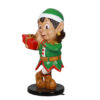 Green Santa Elf with Gift – Rental