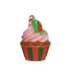 Christmas Cupcake (Wreath and Candy Cane)