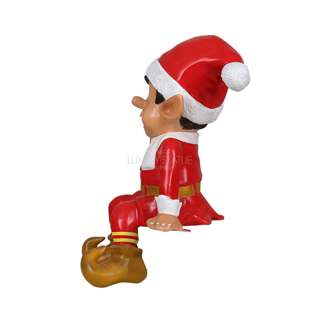 Waving Red Santa Elf — view 3