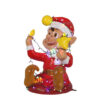 Red Santa Elf with Christmas Lights – Rental