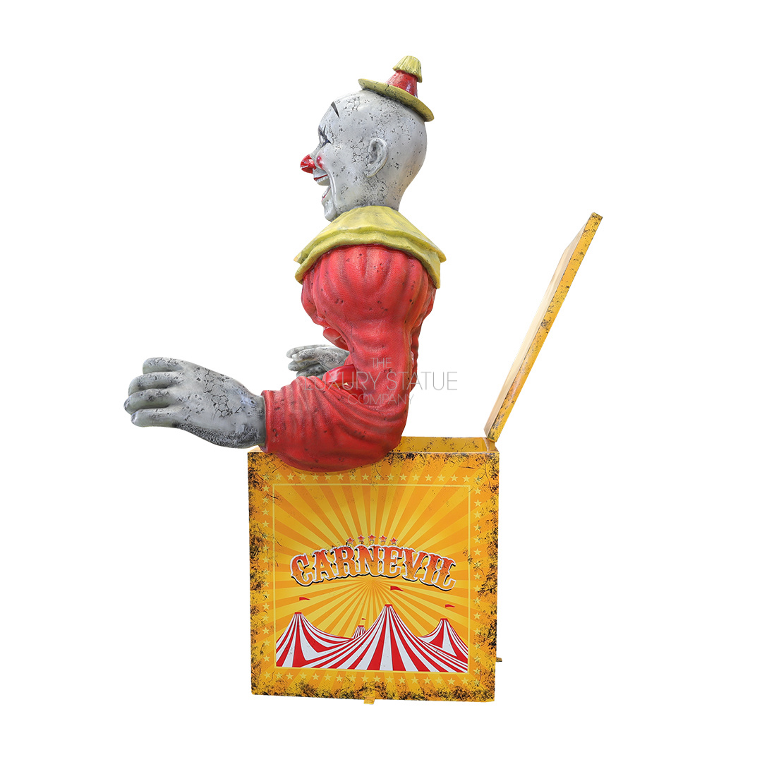 8ft Red Jack-in-the-Box Clown — view 3