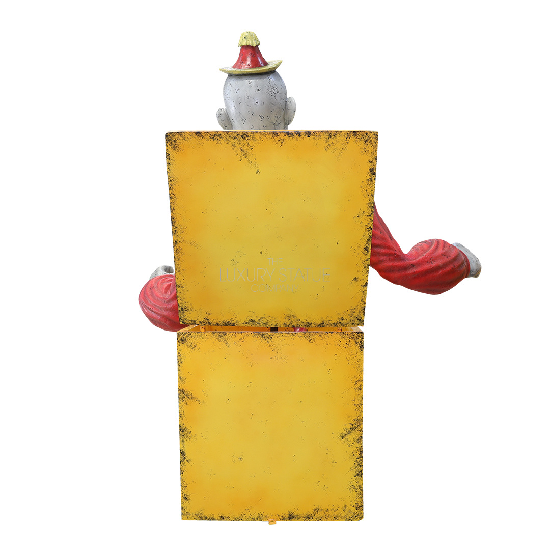 8ft Red Jack-in-the-Box Clown — view 4