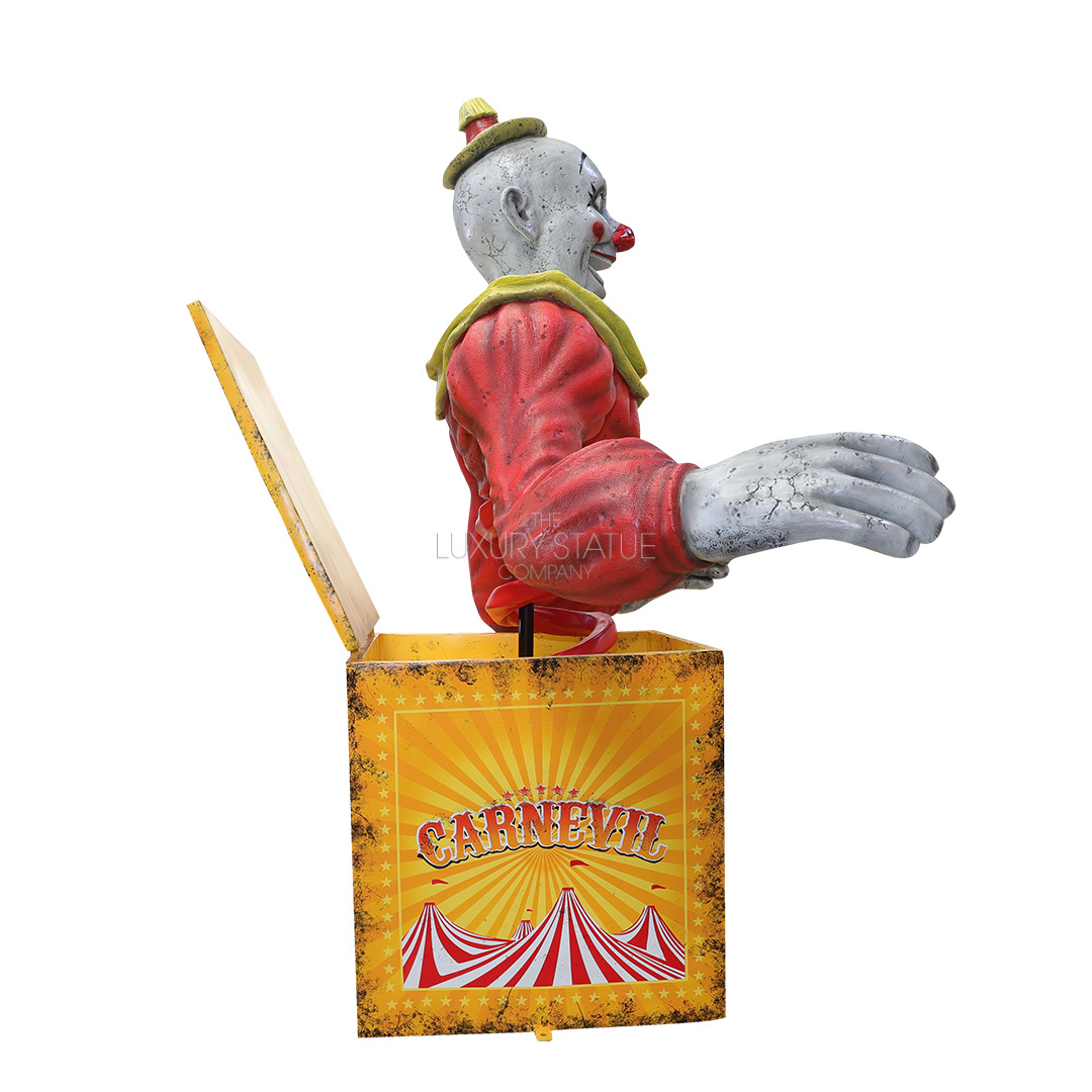 8ft Red Jack-in-the-Box Clown — view 5