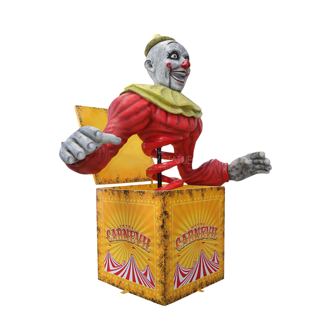 8ft Red Jack-in-the-Box Clown — view 6