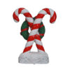 Candy Cane with Wreath 72″