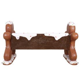 Gingerbread Duo Bench