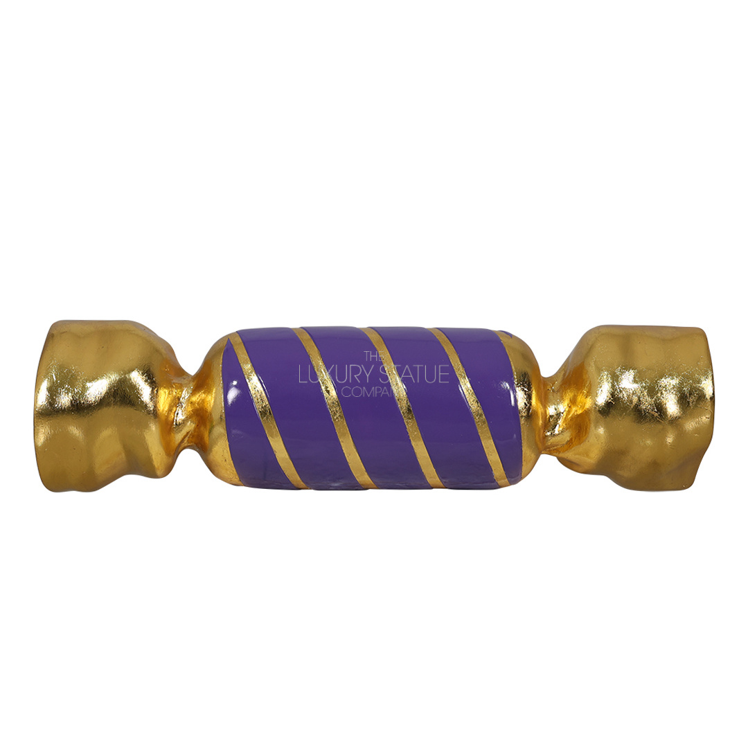 Purple and Gold Wrapped Square Candy