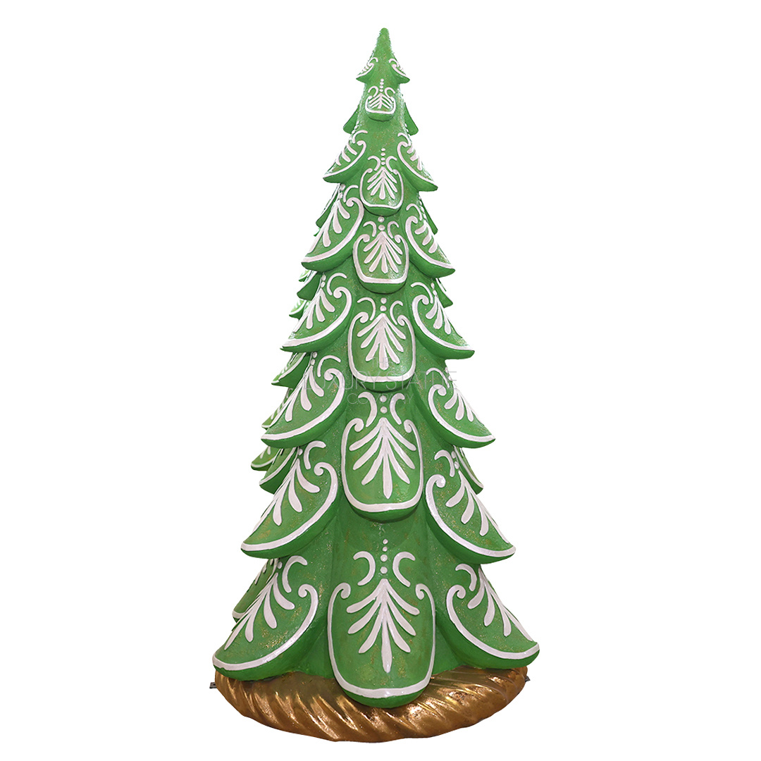 8ft Green Gingerbread Christmas Tree