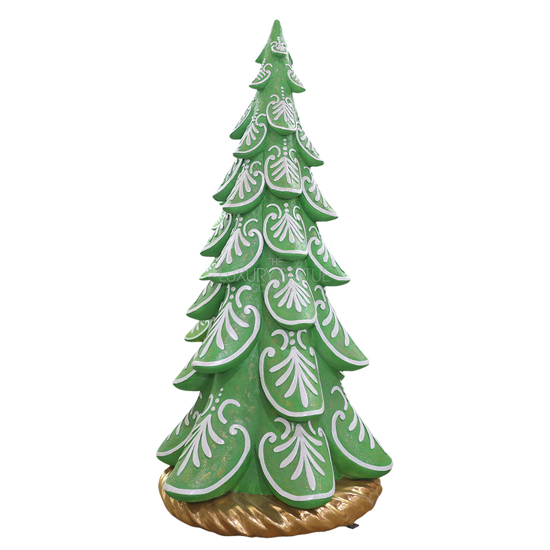 8ft Green Gingerbread Christmas Tree — view 2