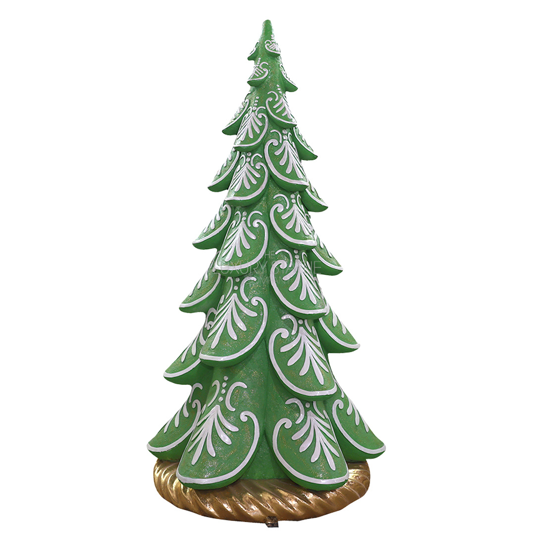 8ft Green Gingerbread Christmas Tree — view 3