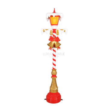 Lamp Post with Lights 7 ft (Red)