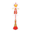 7ft Red Candy Cane Lamp Post with Lights – Rental