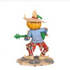 Pumpkin Scarecrow Playing Banjo