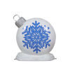 White and Blue Snowflake Ornament – Rental