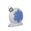 White and Blue Snowflake Ornament – Rental