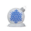 White and Blue Snowflake Ornament – Rental