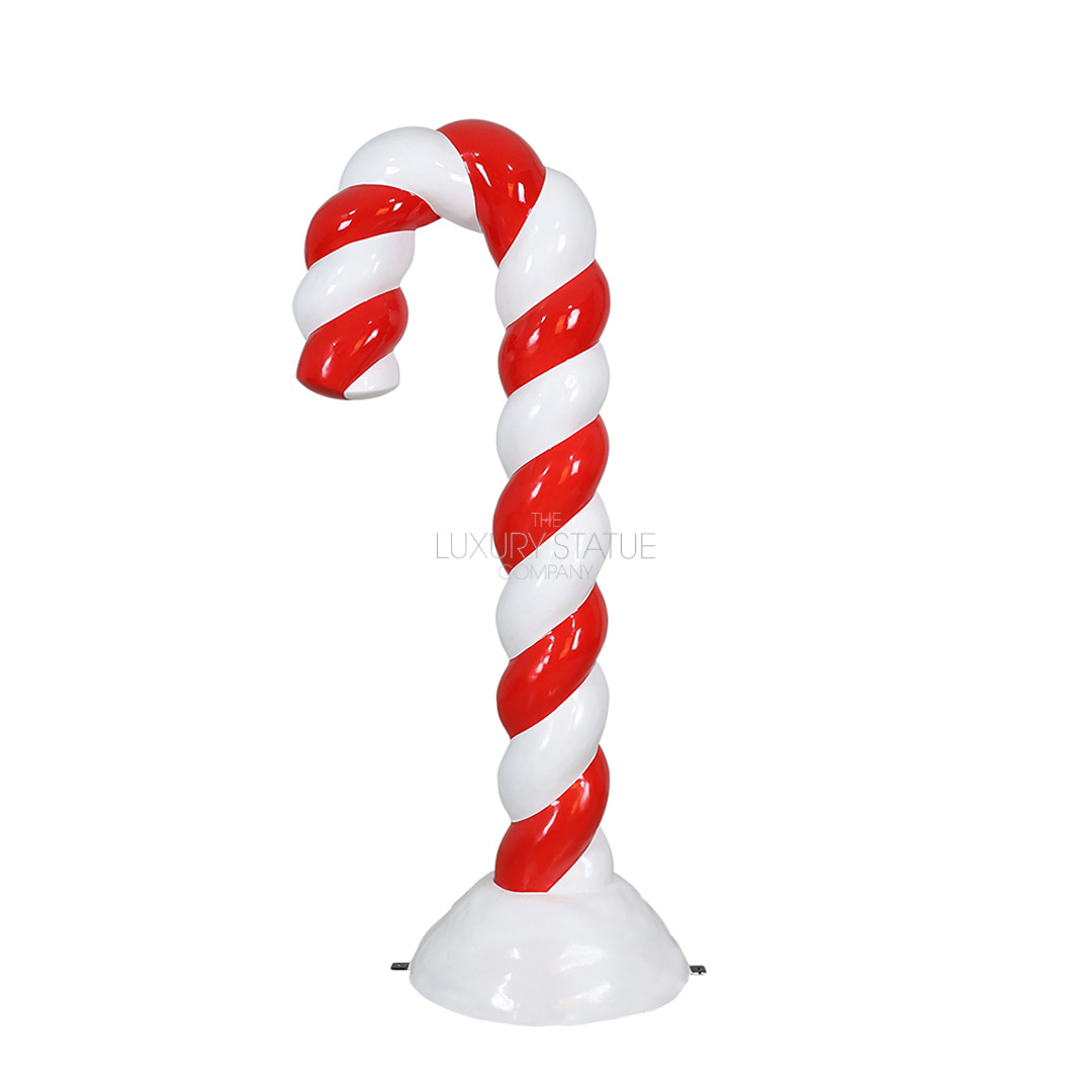 6ft Red Candy Cane in Snow