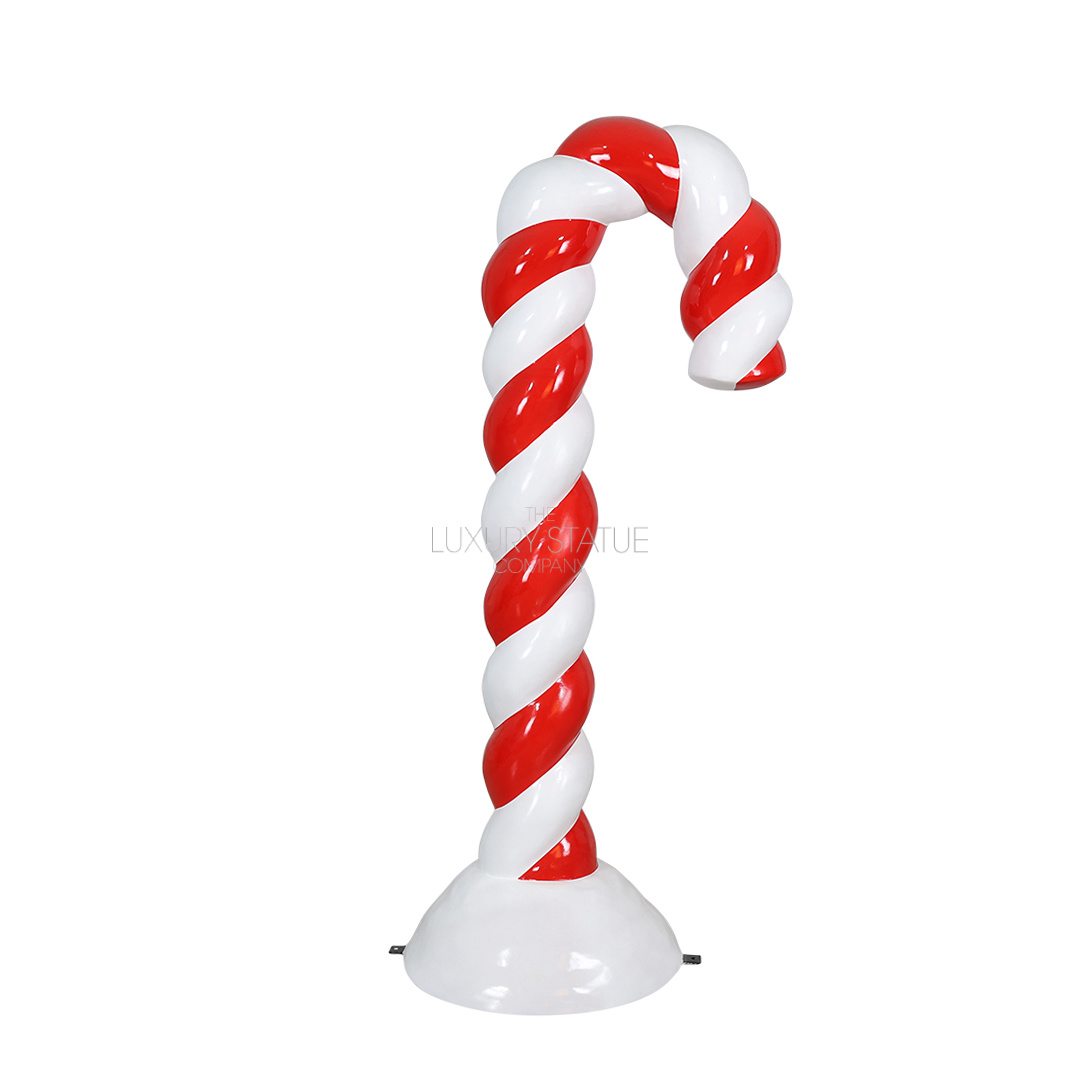 6ft Red Candy Cane in Snow