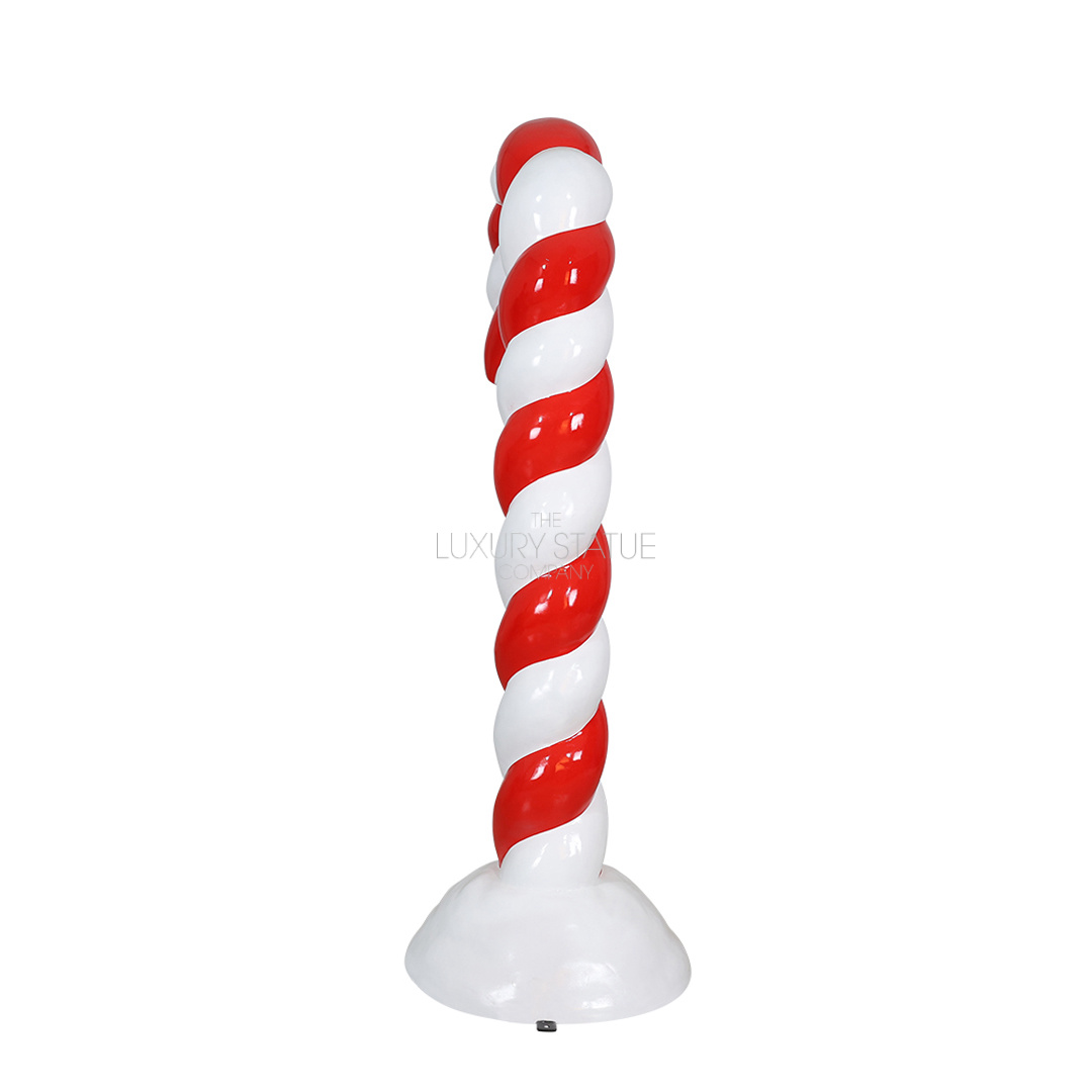 6ft Red Candy Cane in Snow