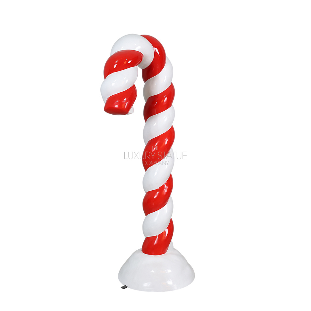 6ft Red Candy Cane in Snow