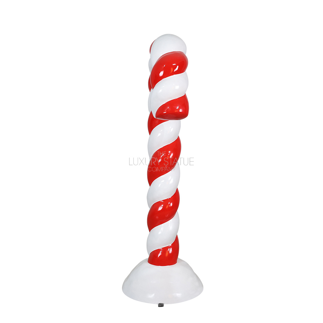 6ft Red Candy Cane in Snow
