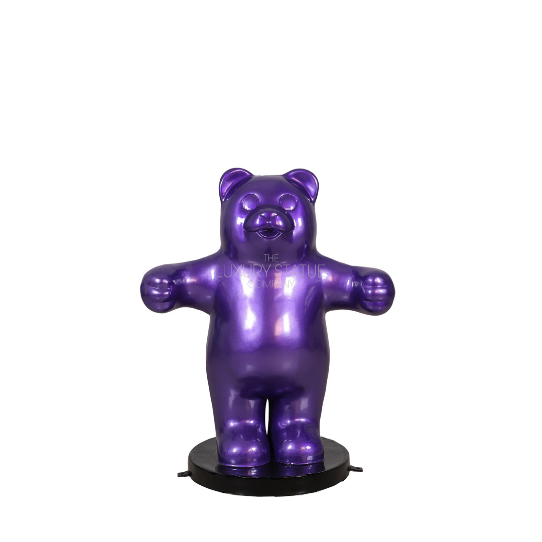 3ft Metallic Purple Gummy Bear