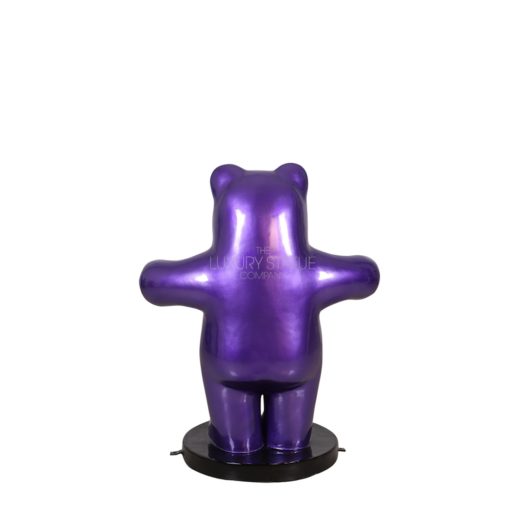 3ft Metallic Purple Gummy Bear