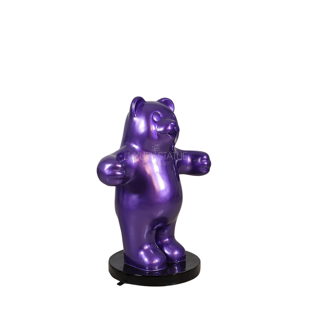 3ft Metallic Purple Gummy Bear