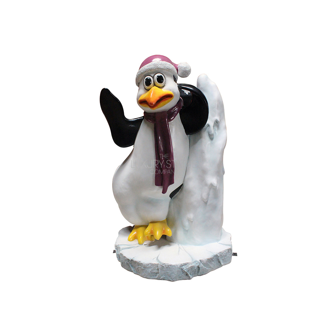 Funny Penguin with Iceberg